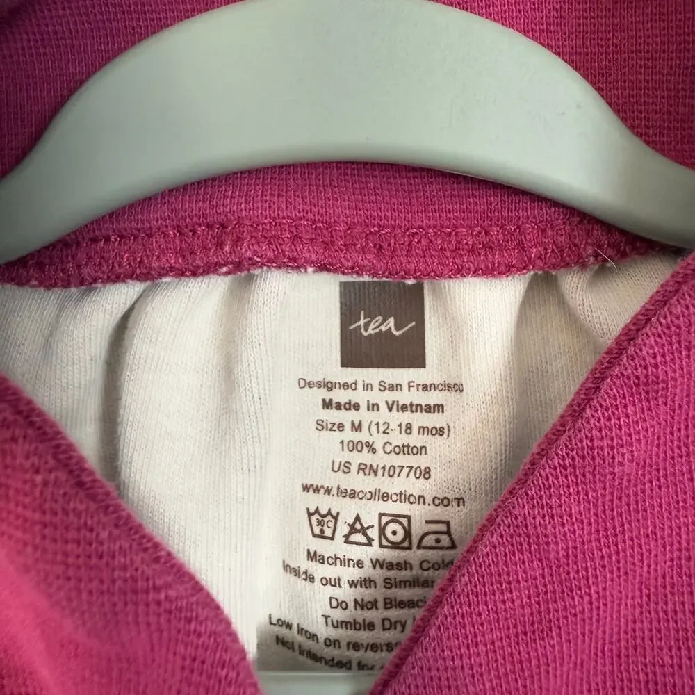 Tea Collection Burgundy Dress Size 12-18 Months‎
